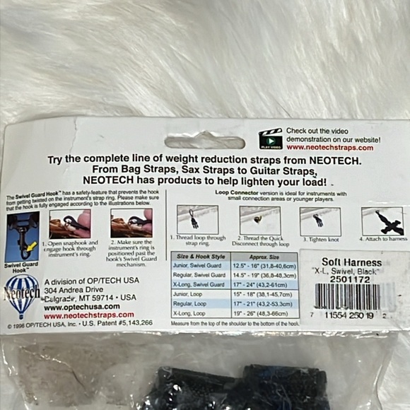 NEW🆕Neotech Soft Harness for Saxophones & other Woodwind Instruments - Size XL! - Picture 6 of 11